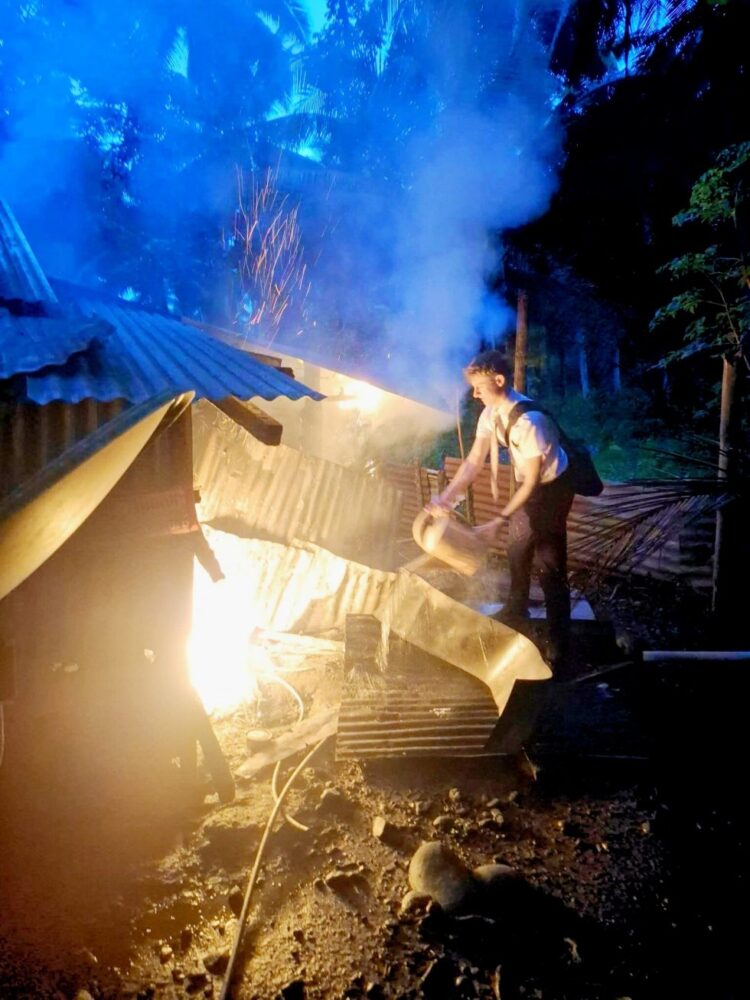 Missionaries save family’s home from fire